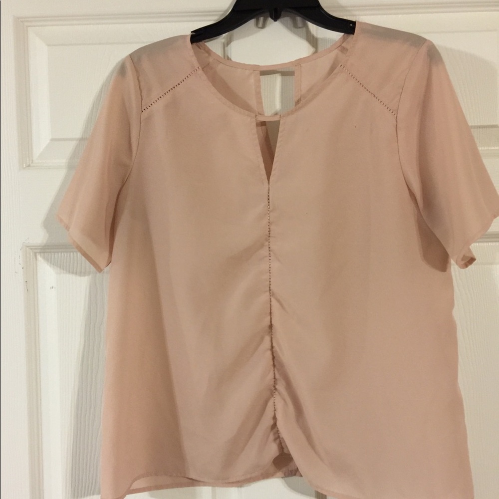 CHARMING CHARLIE Rose Pink Blouse